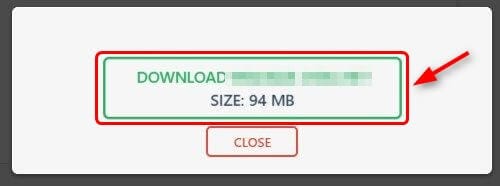 エクスポートファイルのダウンロード