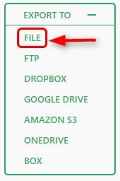 エクスポートファイル