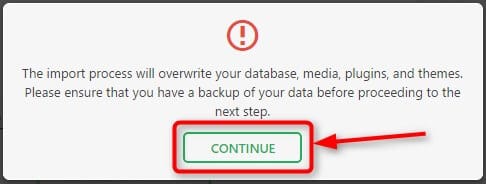 インポート最終確認