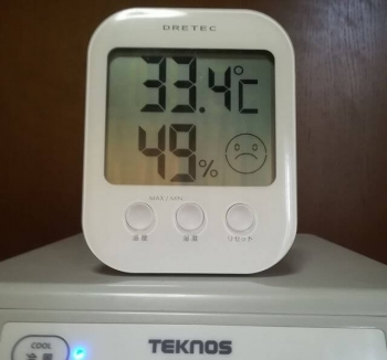 稼働後室温と湿度